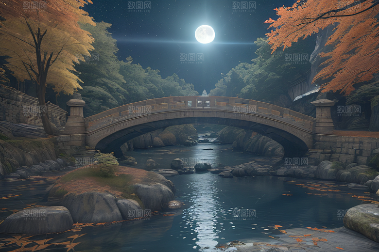 夜幕中的星空奇境董伯福风格的超广角视角