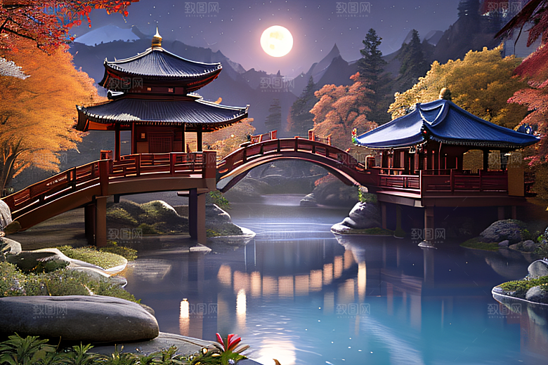 奇幻建築八千級高清亭台樓閣
