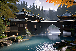 奇幻建築八千級高清亭台樓閣