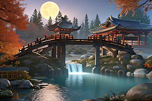 奇幻建築八千級高清亭台樓閣