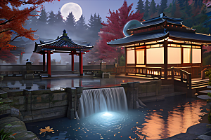 奇幻建築八千級高清亭台樓閣