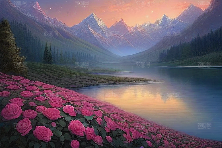 星河花语迷人而唯美的仙境奇观