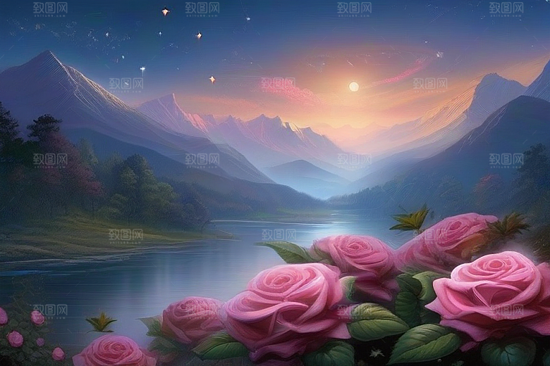 星河花语迷人而唯美的仙境奇观