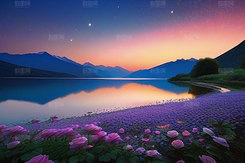 星河花语迷人而唯美的仙境奇观