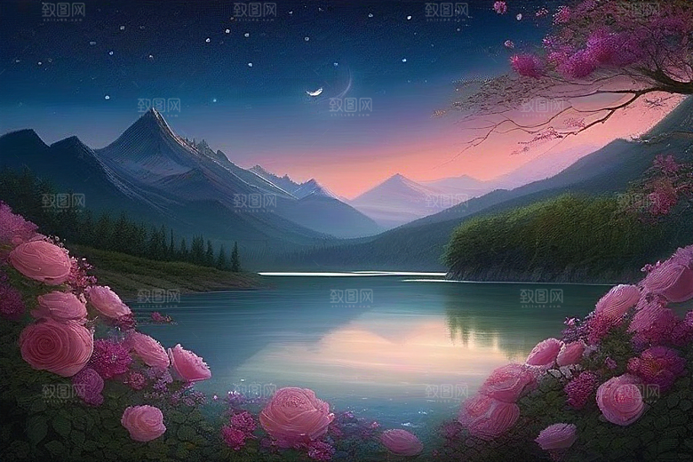 星河花语迷人而唯美的仙境奇观