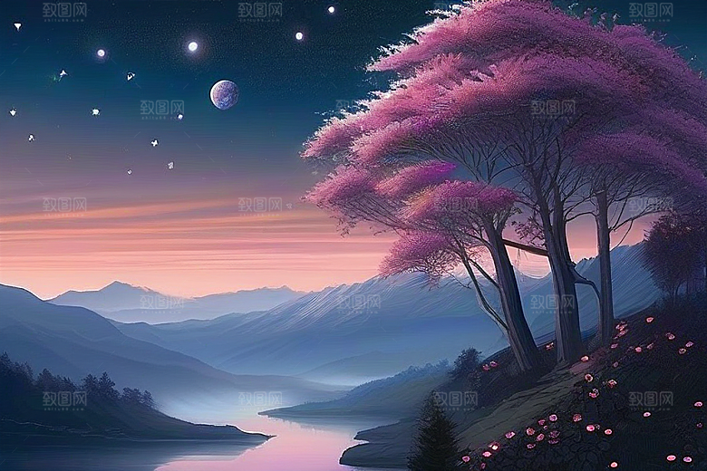 星河花语迷人而唯美的仙境奇观