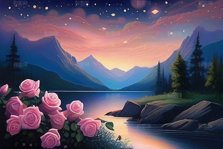 星河花语迷人而唯美的仙境奇观