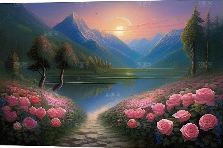 星河花语迷人而唯美的仙境奇观