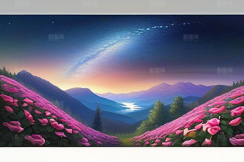 星河花语迷人而唯美的仙境奇观
