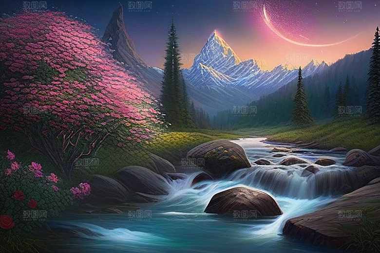 星河花语迷人而唯美的仙境奇观