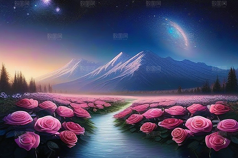 山河星语星空玫瑰的浪漫传说