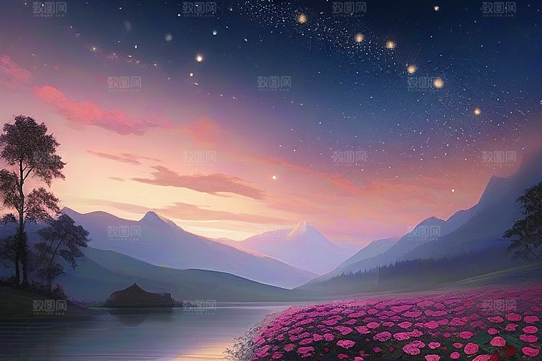 山河星语星空玫瑰的浪漫传说