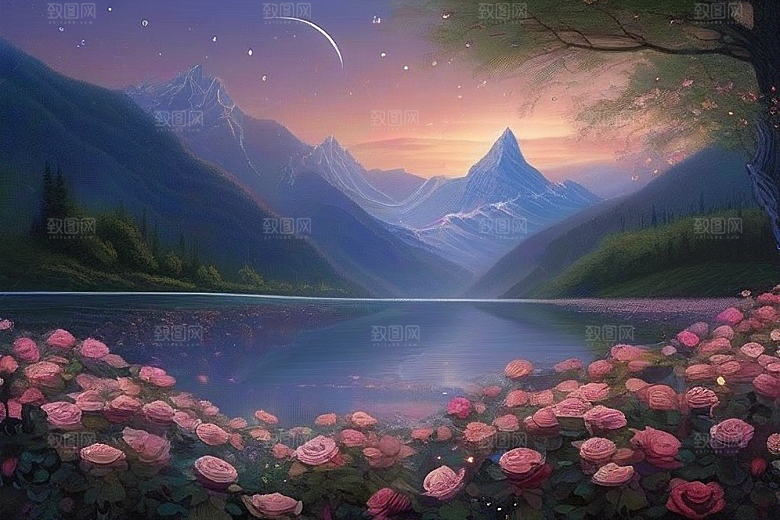 山河星语星空玫瑰的浪漫传说