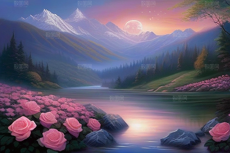 山河星语星空玫瑰的浪漫传说