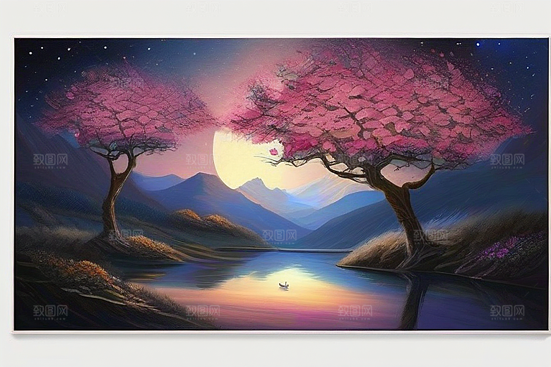 星空之舞浪漫唯美的花与星相遇