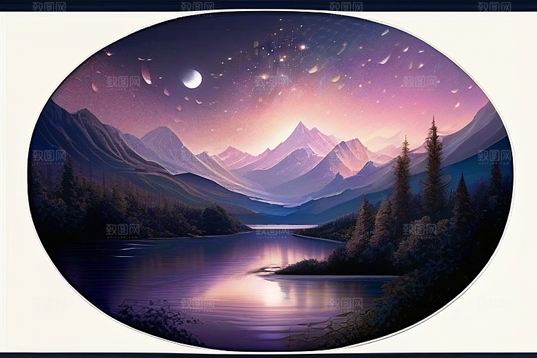 星空之舞浪漫唯美的花与星相遇