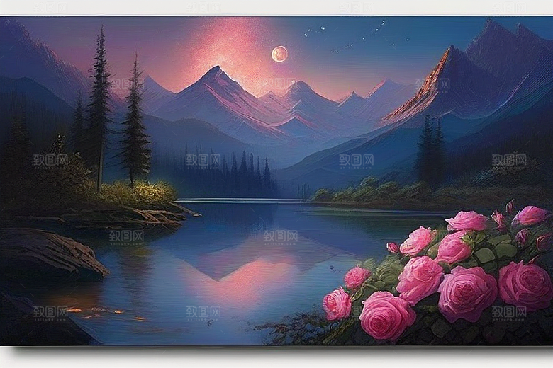 星空之舞浪漫唯美的花与星相遇