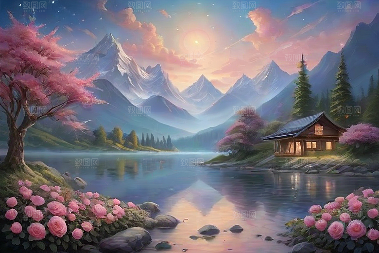星空花吻浪漫唯美的玫瑰奇观