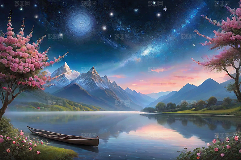 星空花吻浪漫唯美的玫瑰奇观
