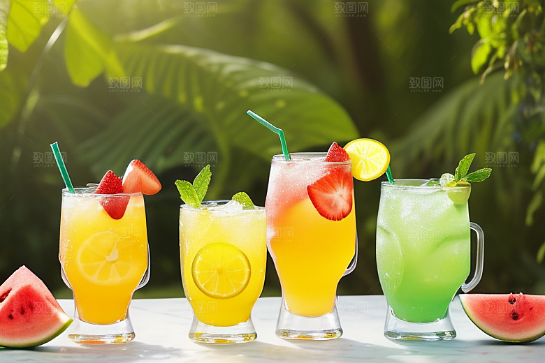 夏日清凉饮品清新怡人畅快解渴