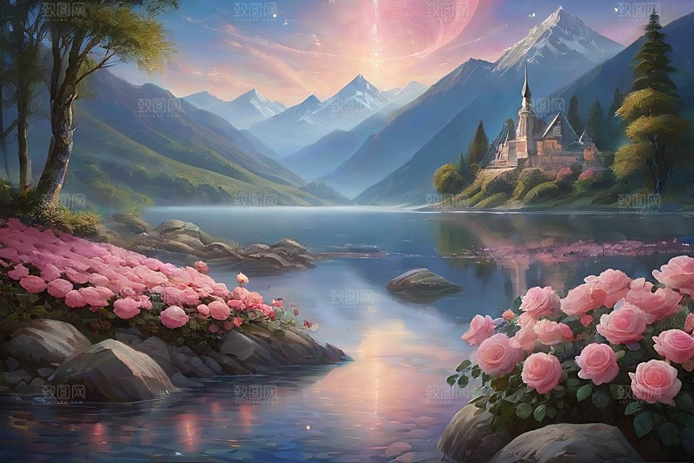 星空之吻浪漫唯美的花与星相遇