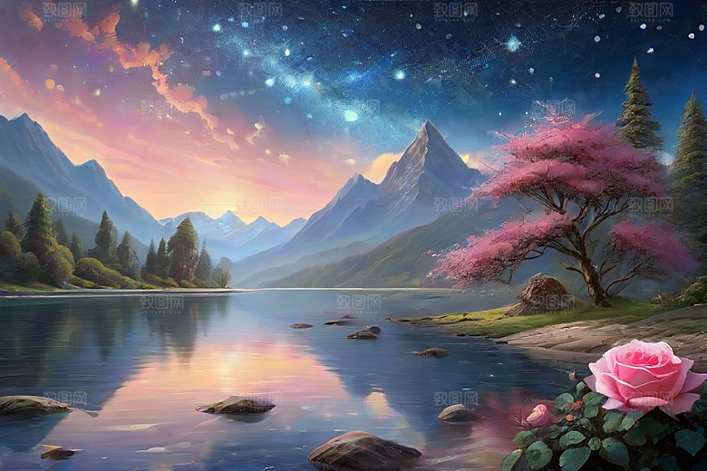 星河花语迷人而唯美的仙境奇观