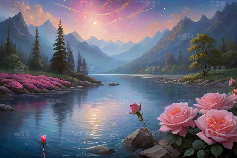 星河花语迷人而唯美的仙境奇观