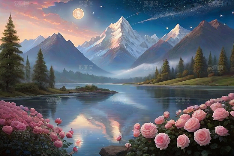 星河花语迷人而唯美的仙境奇观