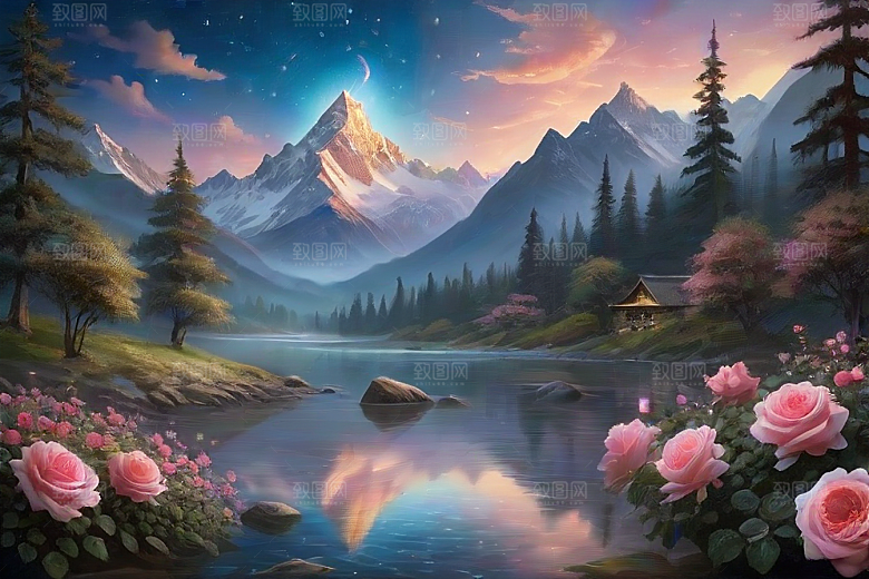 星河花语迷人而唯美的仙境奇观