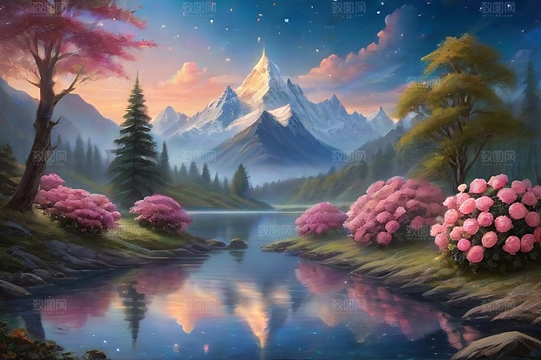 星河花语迷人而唯美的仙境奇观