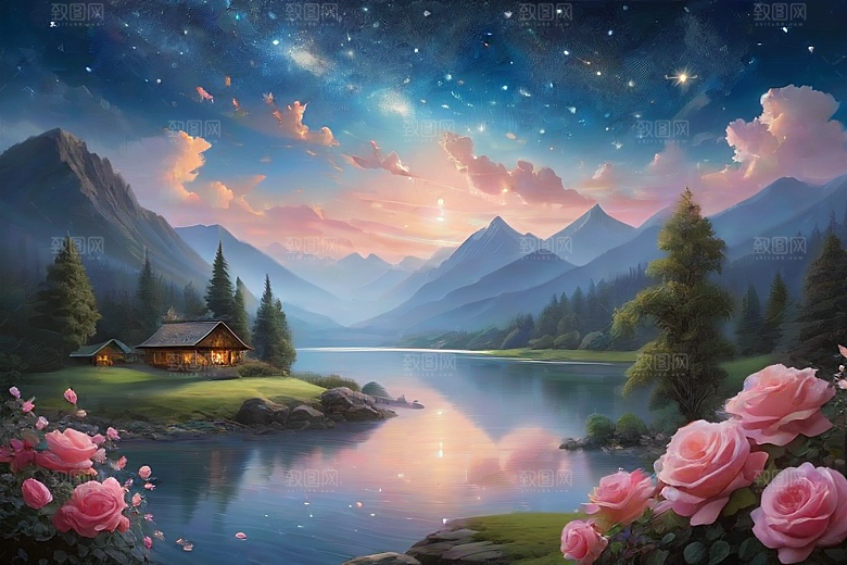 星河花语迷人而唯美的仙境奇观