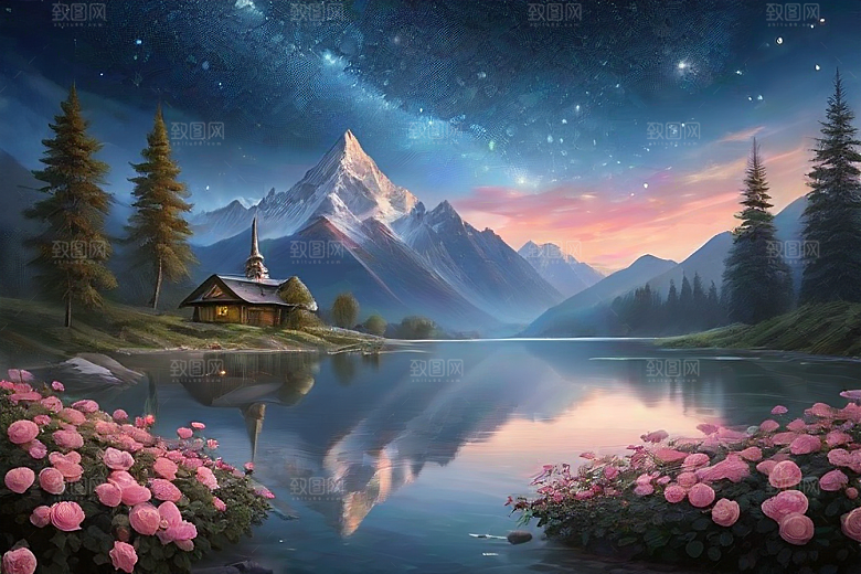 星河花语迷人而唯美的仙境奇观