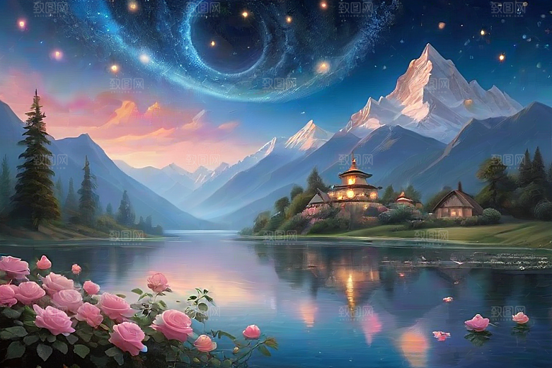 星河花语迷人而唯美的仙境奇观