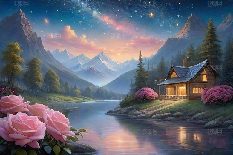 星河花语迷人而唯美的仙境奇观