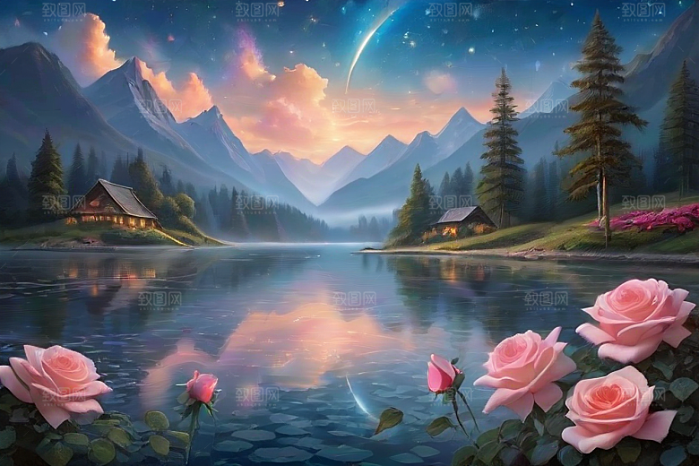 星河花语迷人而唯美的仙境奇观