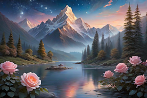 星河花语迷人而唯美的仙境奇观