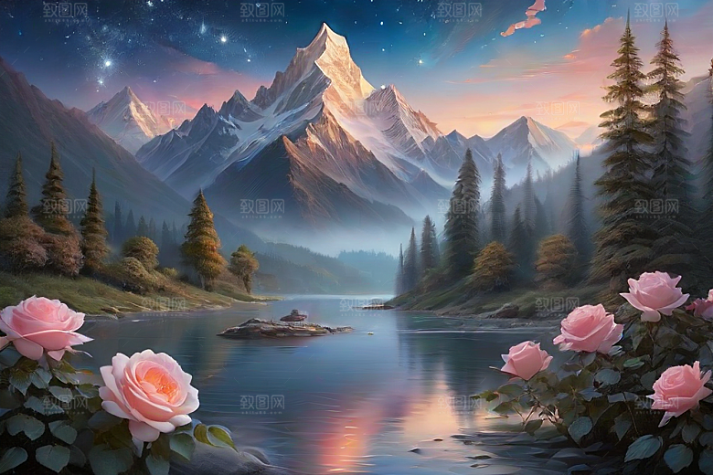 星河花语迷人而唯美的仙境奇观