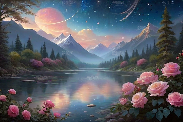 山河星语星空玫瑰的浪漫传说
