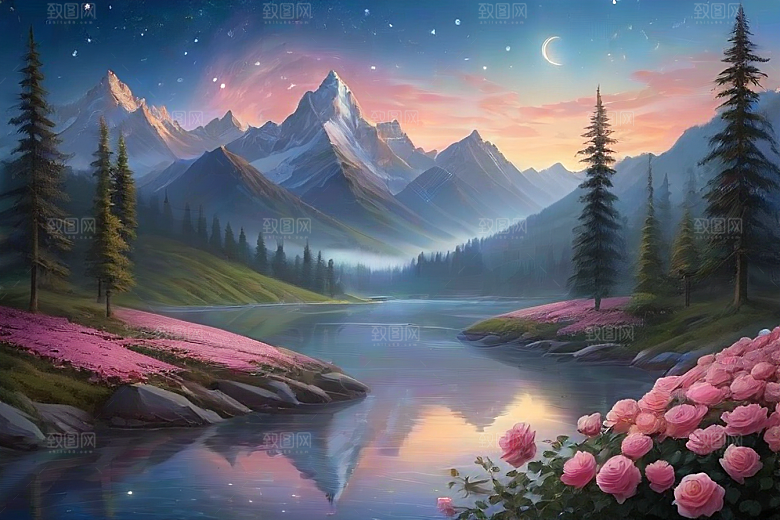 山河星语星空玫瑰的浪漫传说