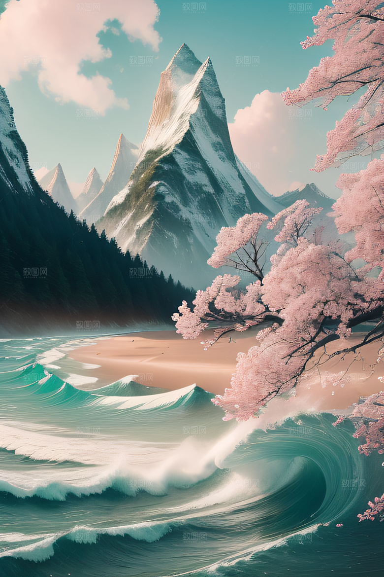 森林宁静宁静丛林中的宜人景致