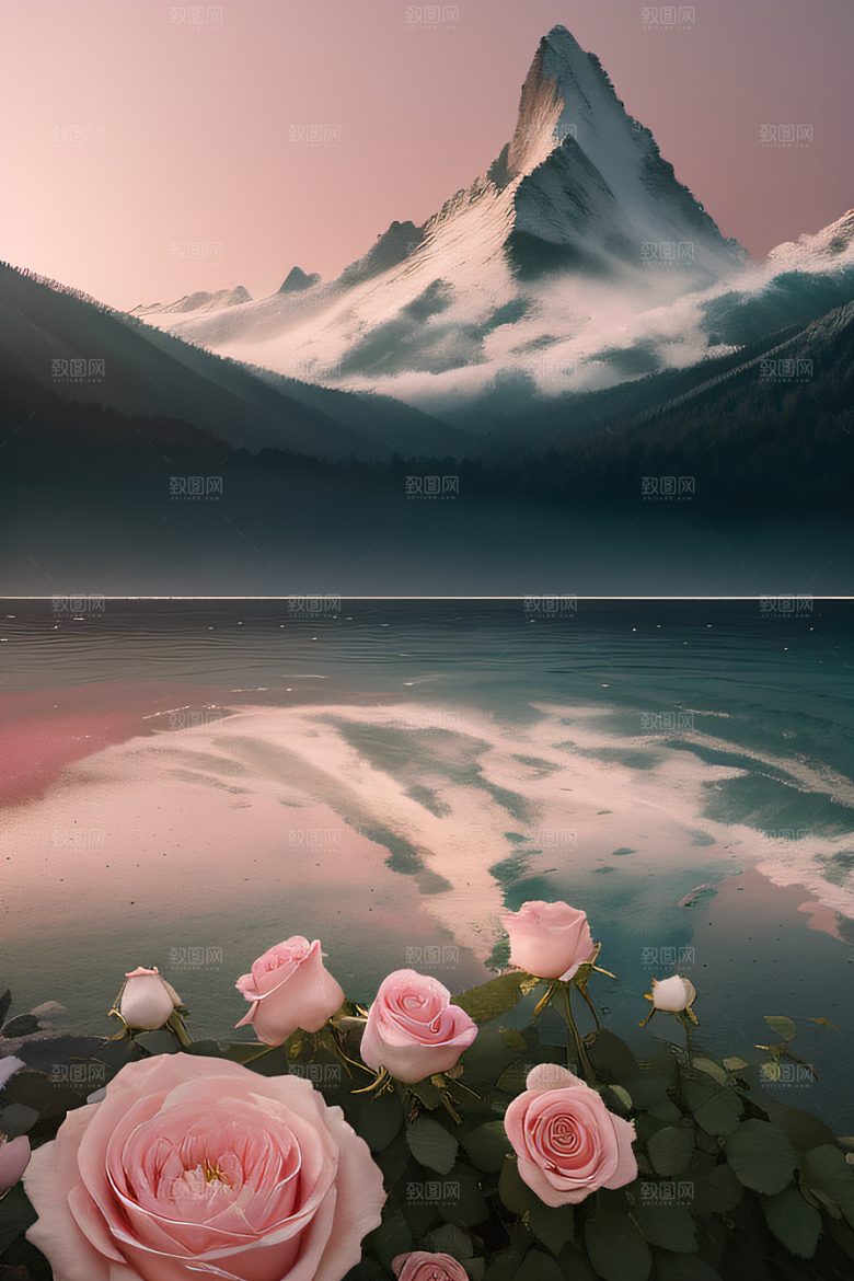 浩渺浪潮壮丽浪潮的震撼场面