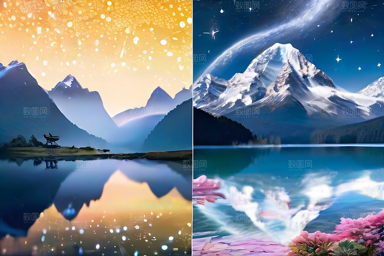 梦幻色彩绚丽世界中的奇幻冒险