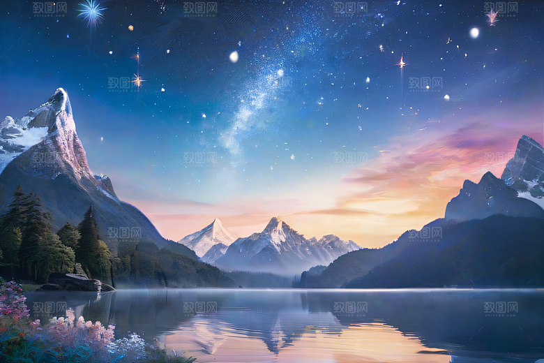 梦幻色彩绚丽世界中的奇幻冒险