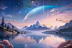 梦幻色彩绚丽世界中的奇幻冒险