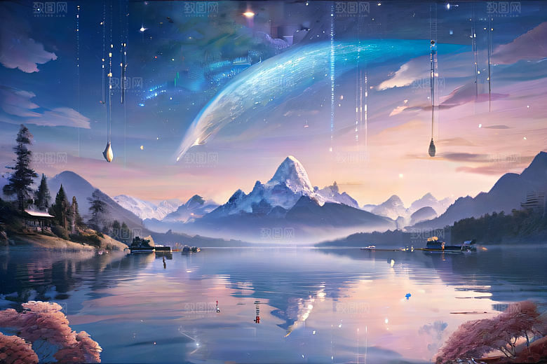 梦幻色彩绚丽世界中的奇幻冒险