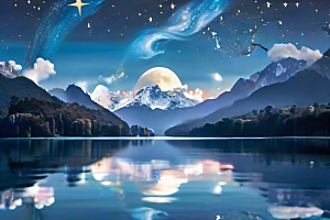 梦幻色彩绚丽世界中的奇幻冒险