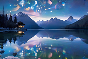 梦幻色彩绚丽世界中的奇幻冒险