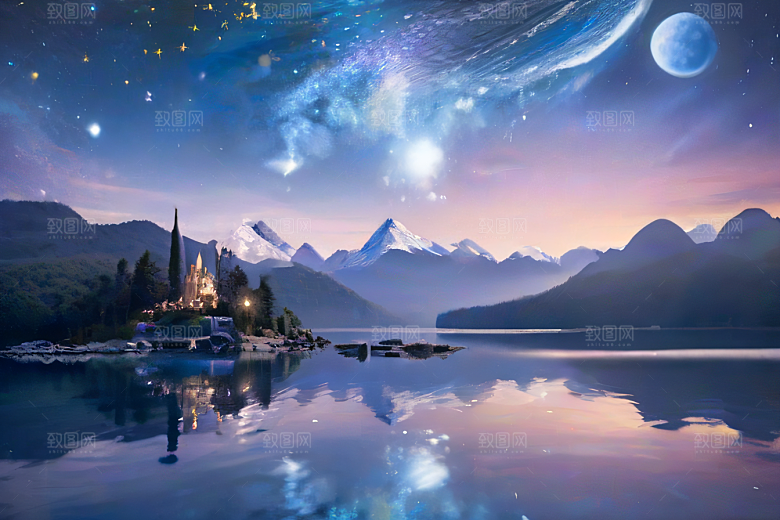 梦幻色彩绚丽世界中的奇幻冒险