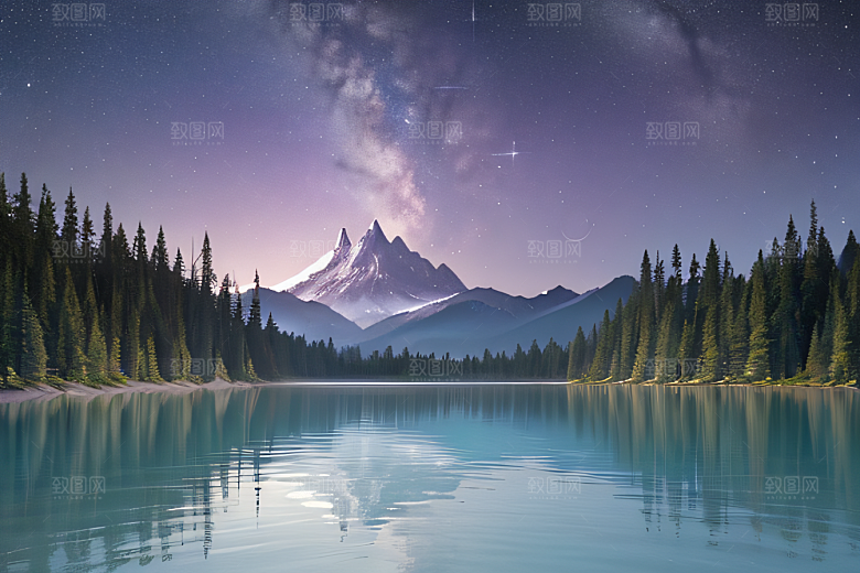 山脉壮丽高耸巍峨的大自然之美