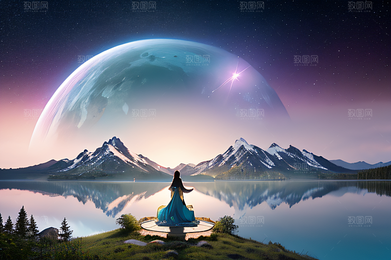 山脉壮丽高耸巍峨的大自然之美